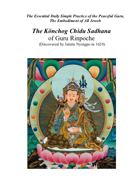(image for) Konchog Chidu (Guru Rinpoche) Practice with Guidance (PDF)
